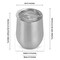 Makerflo 12 oz Stainless Steel Wine Tumbler with Clear Splash Proof Lid, Craft-Ready for DIY Gifts & Personalization (Sublimation, Epoxy, UV DTF, Vinyl, and Laser Engraving)